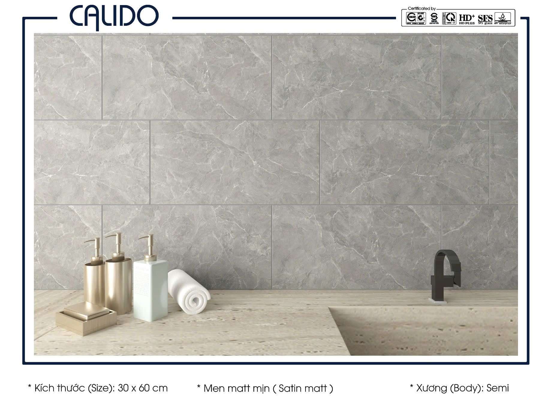Gạch CALIDO 30x60 Matt mịn 22.C.360.5385